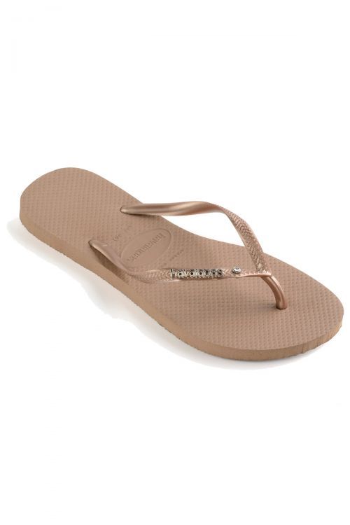 Havaianas Slim Metal Logo & Crystal