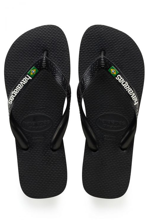 Havaianas Kids Brasil Logo - Μαύρο