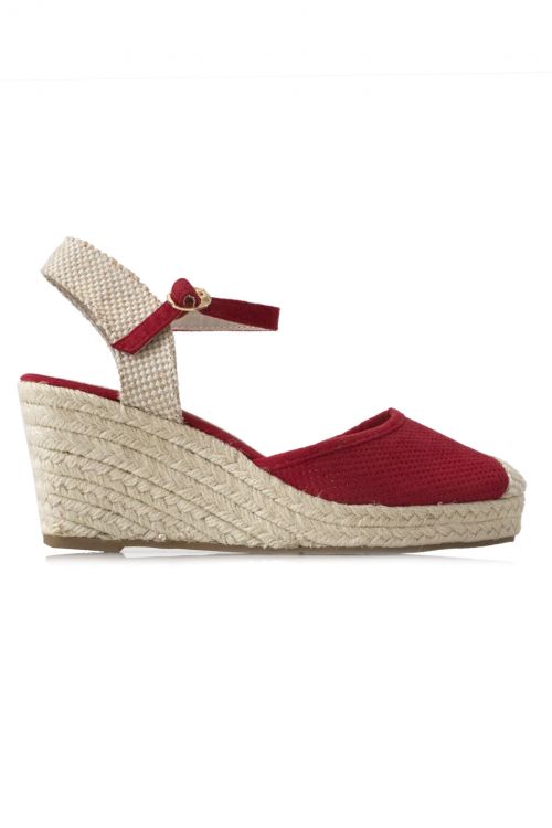 Wedge heel espadrilles