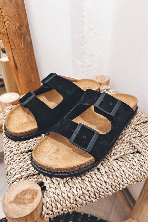 Ateneo Men classic suede leather sandals