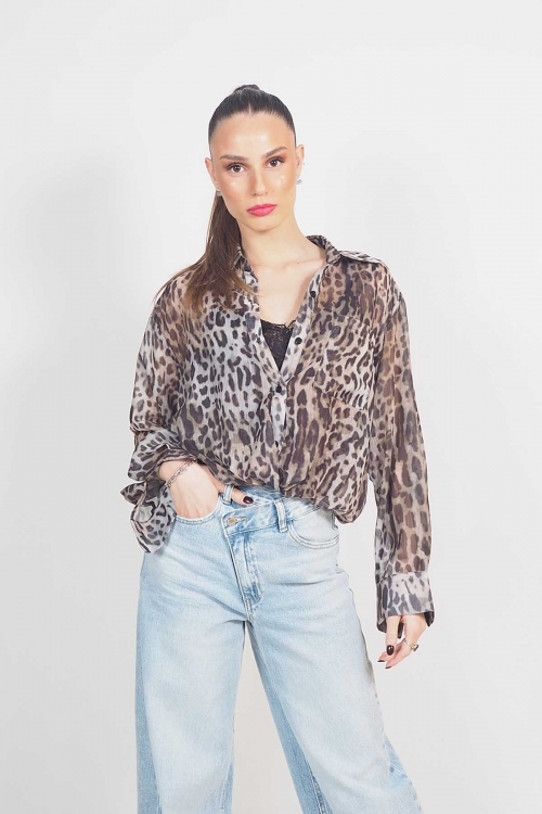 Animal print shirt Cora