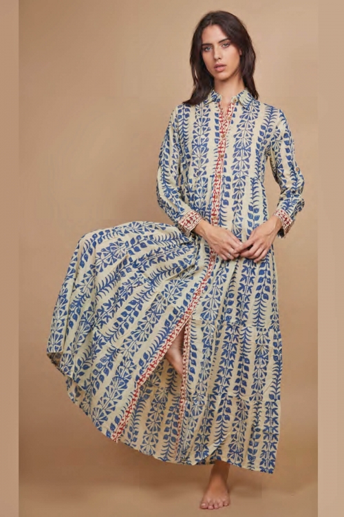 Ayoune long dress with buttons