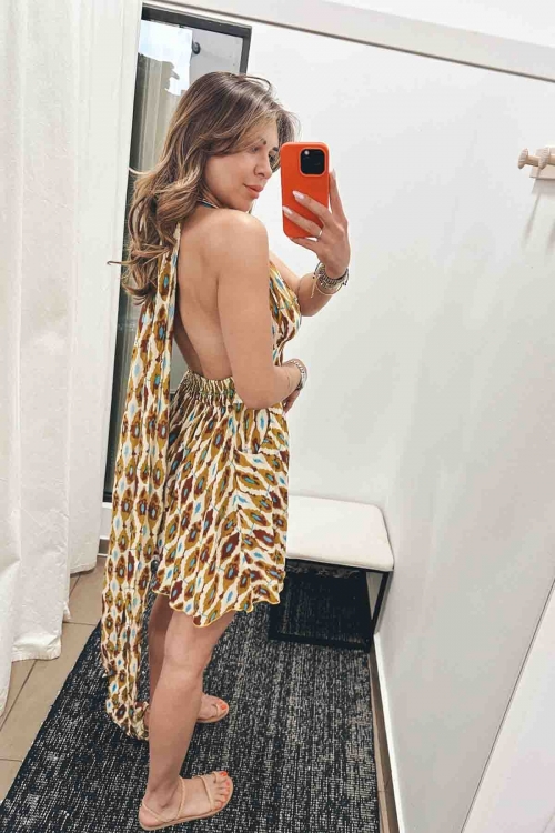 Ayoune mini backless dress Domna