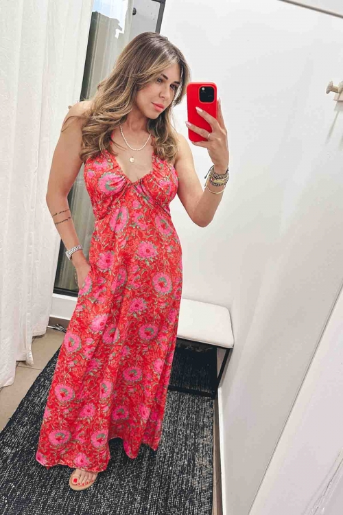 Ayoune sleeveless long dress Olympia