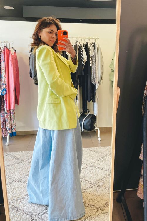 Faye soft blazer - Lime