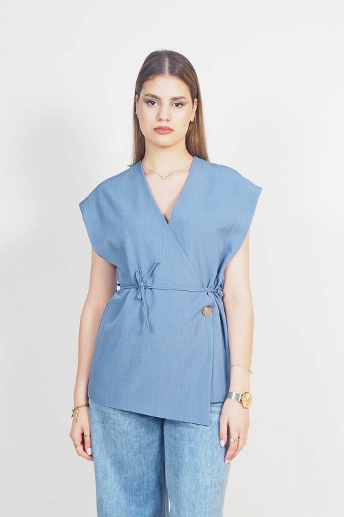 Blazer Top with belt