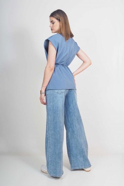 Blazer Top with belt