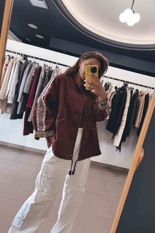 Boho jean jacket Zimer