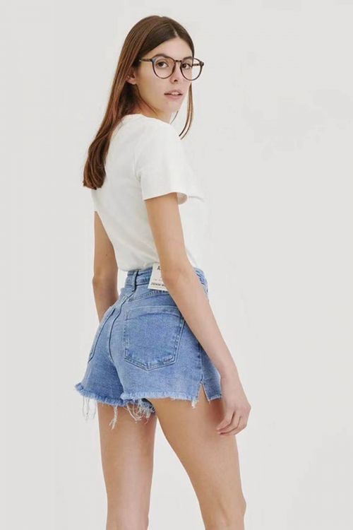 Reine high-waisted jeans shorts