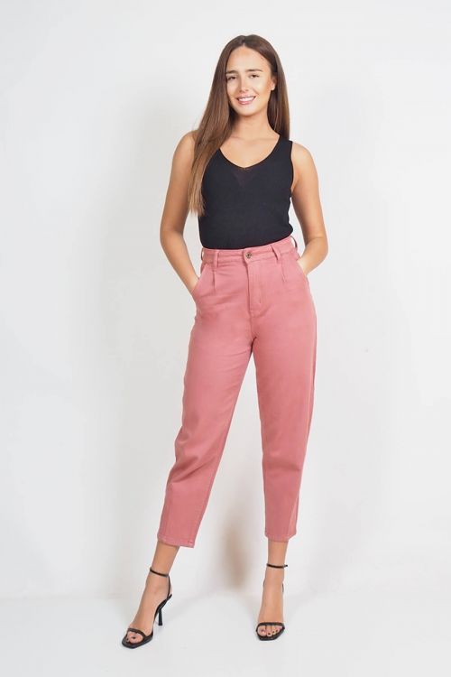 Παντελόνι premium Slouchy Estelle - Grape Wine