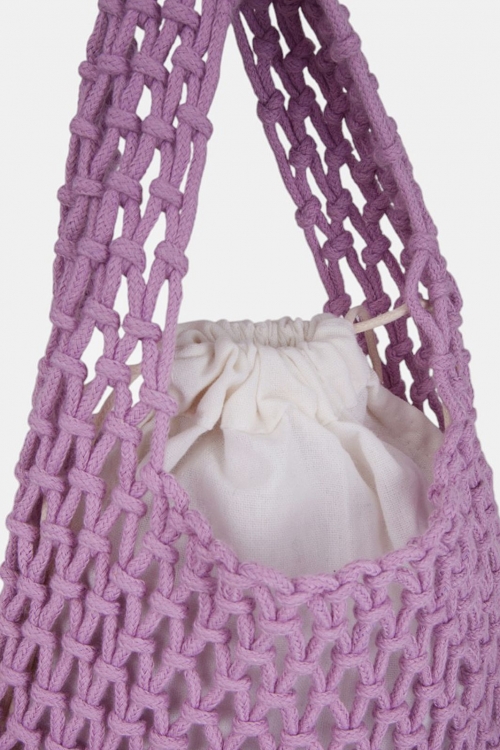 Knitted cotton bag
