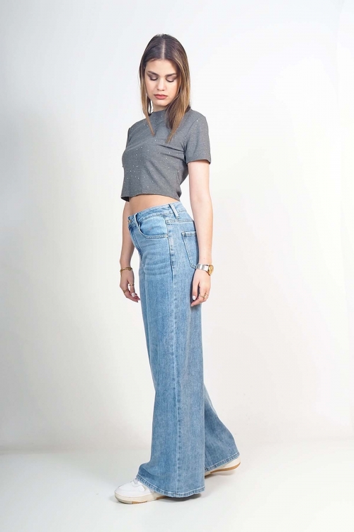 Crop sparkle t shirt