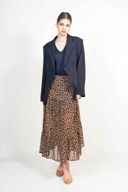 Cross cut blazer
