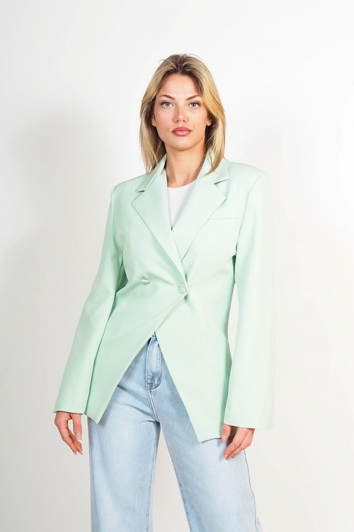 Cross cut blazer