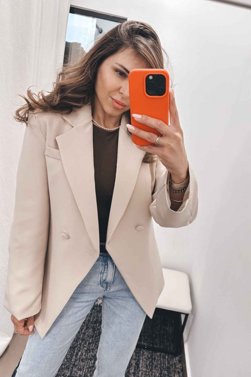 Cross cut blazer