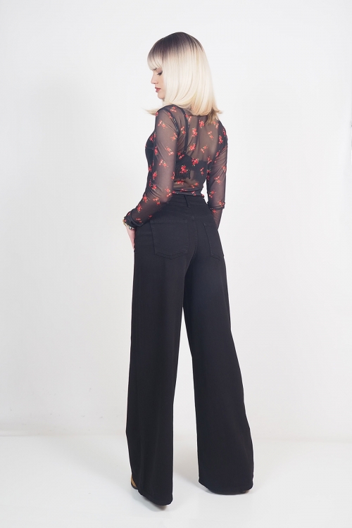 Cthrough flowered bodysuit Peyton