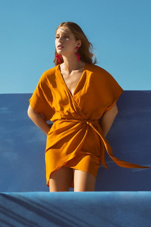 Aria dress - Πορτοκαλί