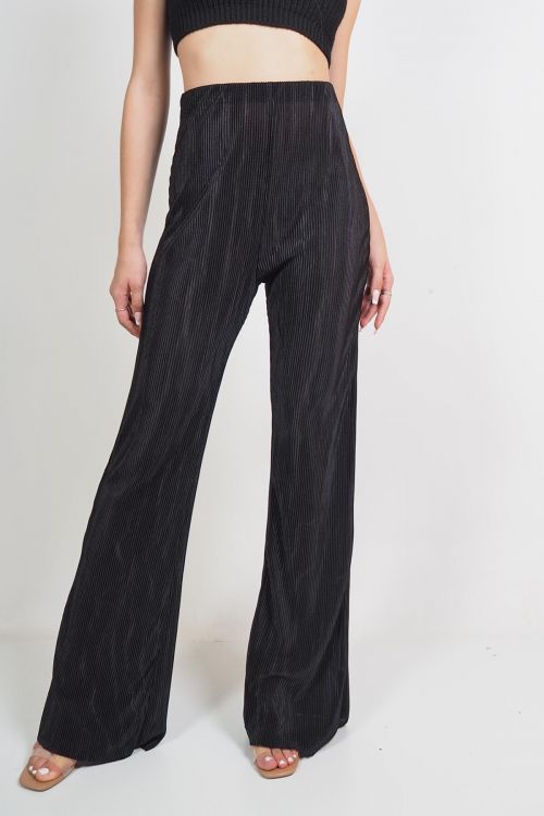 Joane pleated elastic trousers