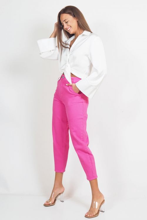 Παντελόνι premium Slouchy Ruby - Φούξια