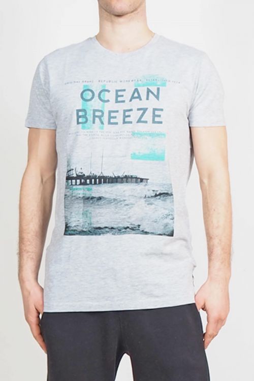 ΑΝΤΡΙΚΟ T-SHIRT ΜΕ ΣΤΑΜΠΑ
