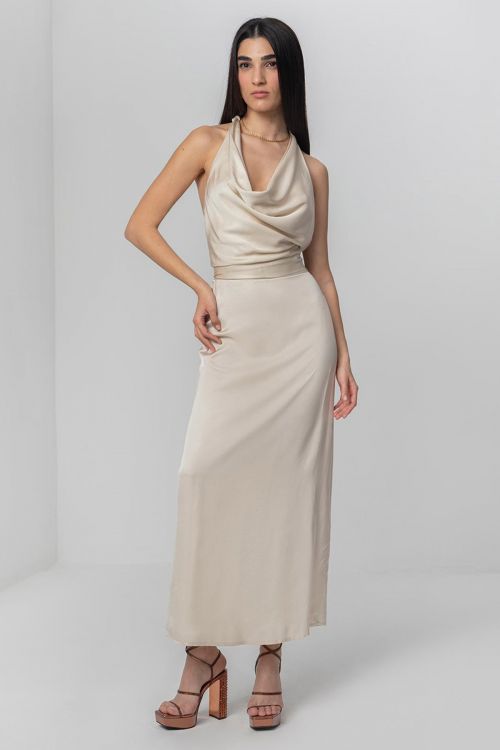 Corinna satin top - Βανίλια