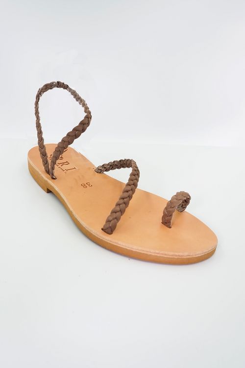 Handmade greek leather sandals Alkistis