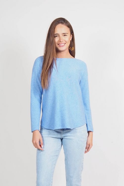 Knit soft μπλούζα Erin - Θαλασσί