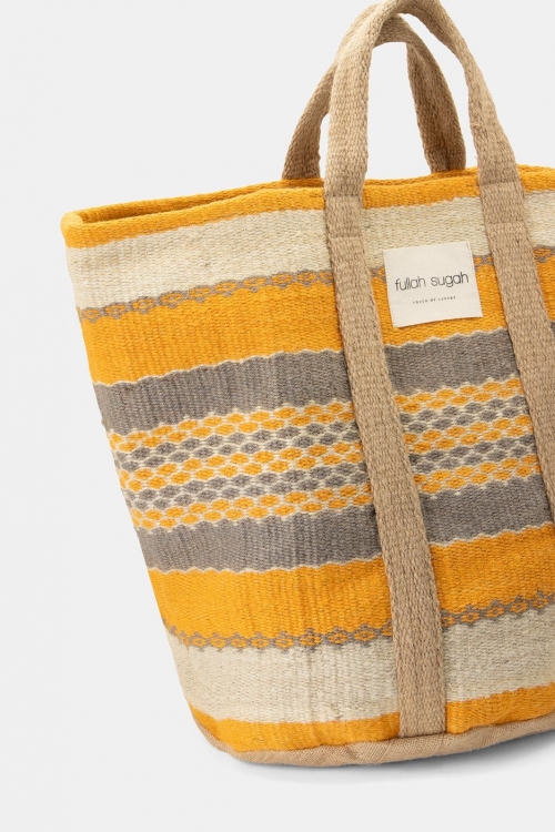 Jute Bag with stripes