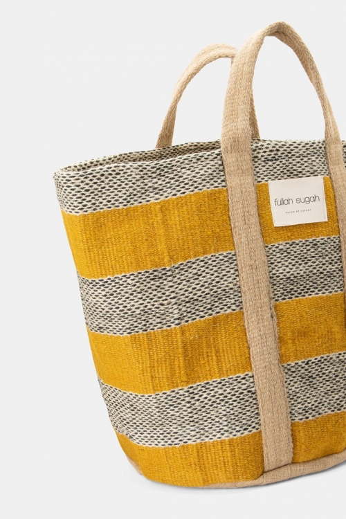 Jute two-tone bag