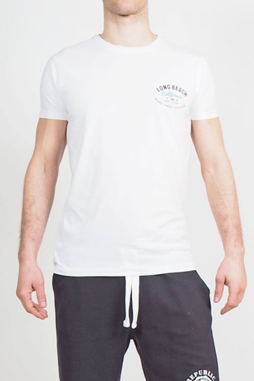 ΑΝΤΡΙΚΟ T-SHIRT ΜΕ ΣΤΑΜΠΑ ΣΤΗ ΠΛΑΤΗ