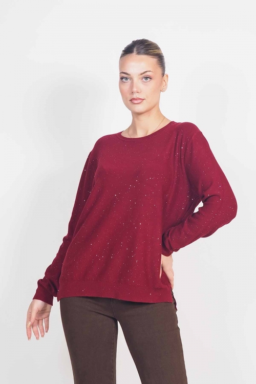 Knit sequin top