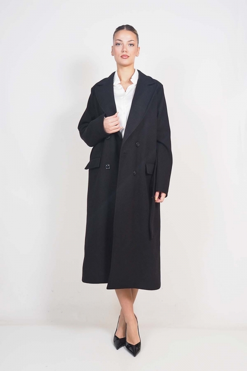 Long coat with belt Priya