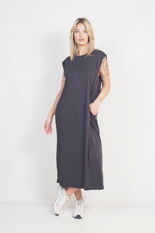 Loose rip sleeveless dress Iris