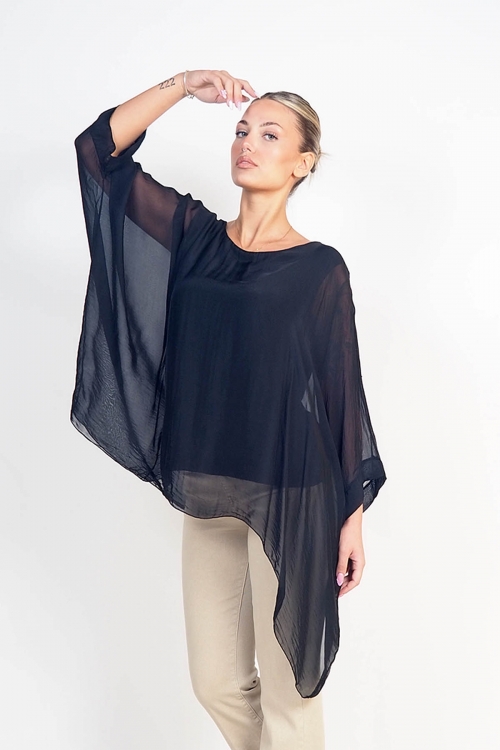 Loose silky top