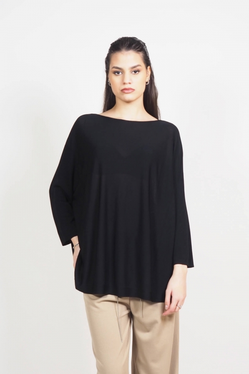 Loose viscose knit top Rosa