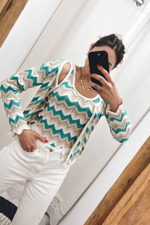 Moutaki knit cardigan - Εκρού