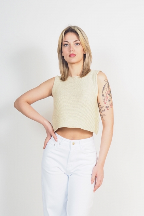 Moutaki knit crop top
