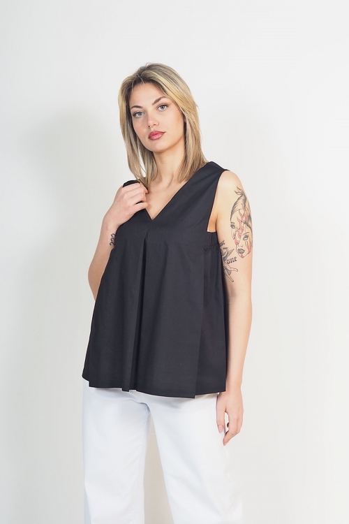 Moutaki top with elastic