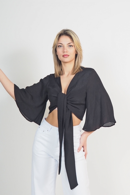 Moutaki wrap top