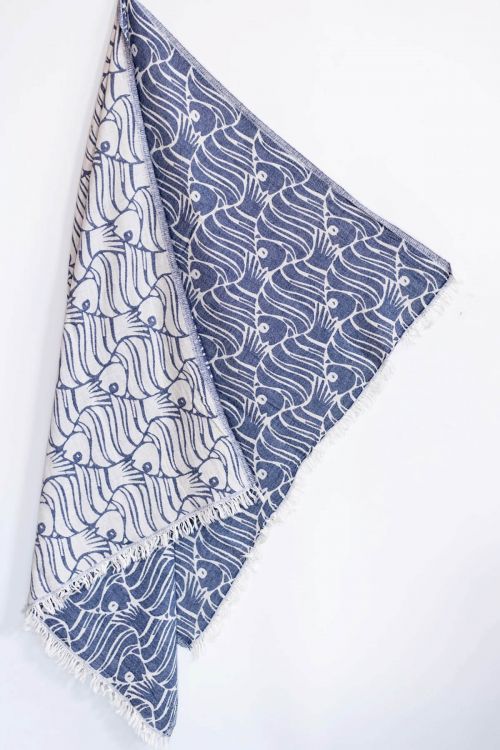 Pareo towel fouta Fishes