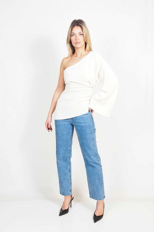 One shoulder top Clover