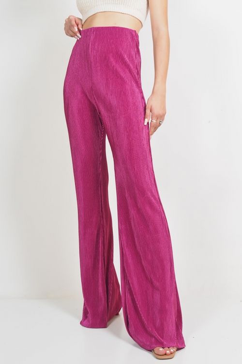 Joane pleated elastic trousers