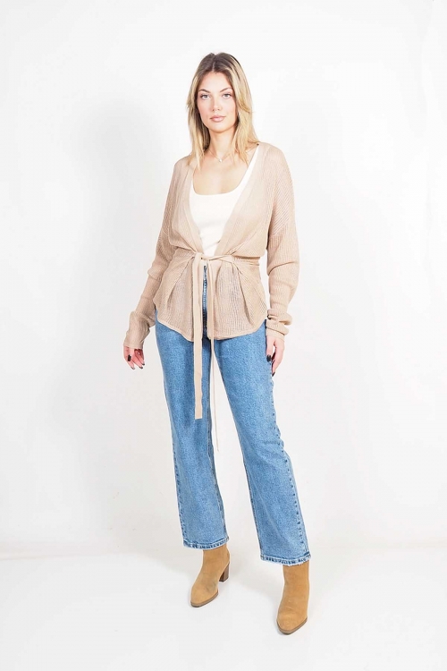 Performated knitted cardigan Vesper