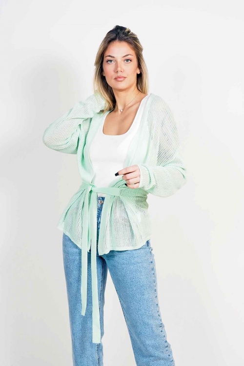 Performated knitted cardigan Vesper