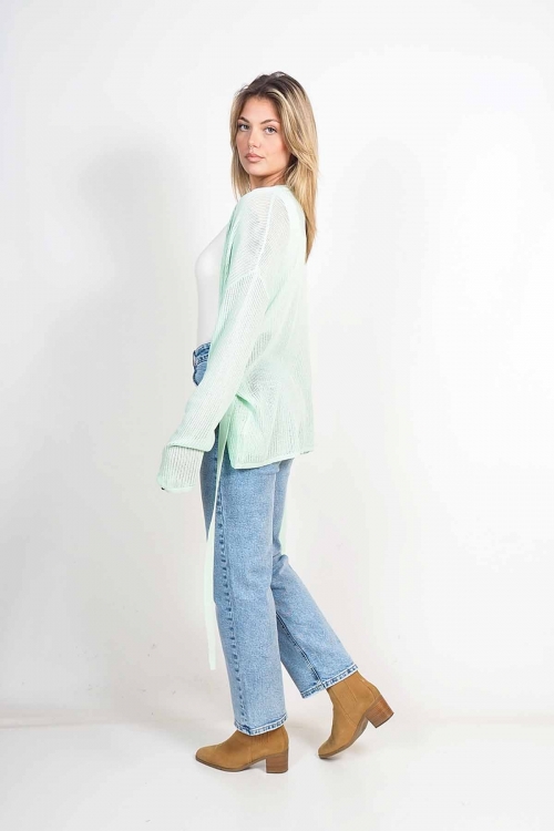 Performated knitted cardigan Vesper