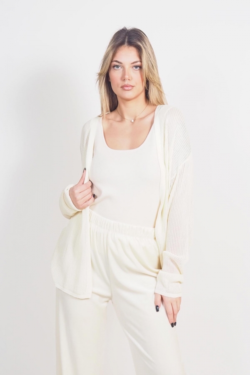 Performated knitted cardigan Vesper