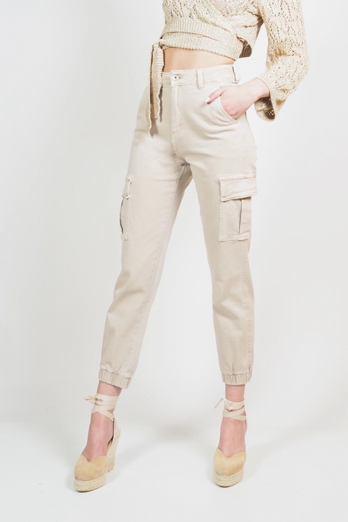 Premium high waisted cargo pants Eva