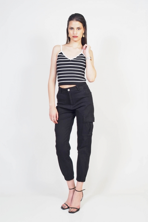 Premium high waisted cargo pants Eva