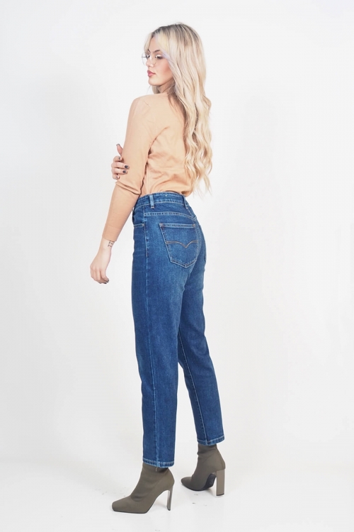 Premium high waisted mom fit jean Mandalena