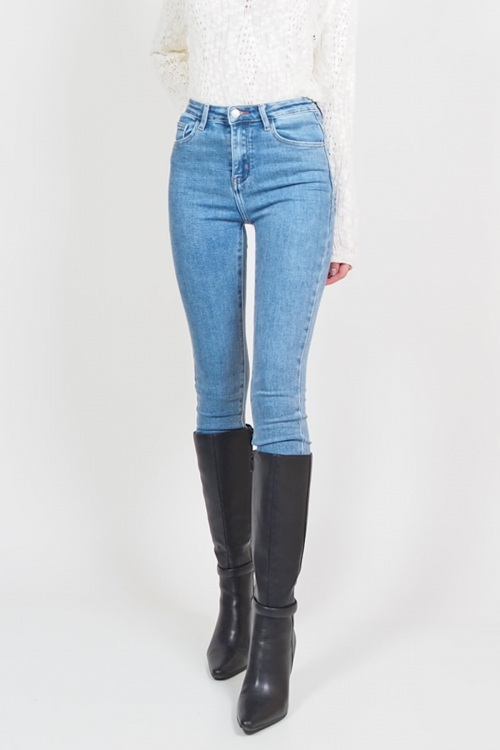 Premium high waisted skinny jeans Ayla